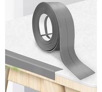 Hengrongshen Plinthe Souple PVC Autoadhésive 20 mm x 20 mm x 18 m, Imperméable Anti-Moisissures Résistante à l'Huile, pour Cuisine Salle de Bain Chambre Garage (Gris)