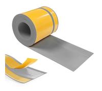 Hengrongshen Plinthe Souple PVC Autoadhésive 50 mm x 20 mm x 18 m, Imperméable Anti-Moisissures Résistante à l'Huile, pour Cuisine Salle de Bain Chambre Garage (Gris)
