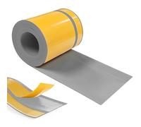 Hengrongshen Plinthe Souple PVC Autoadhésive 70 mm x 20 mm x 18 m, Imperméable Anti-Moisissures Résistante à l'Huile, pour Cuisine Salle de Bain Chambre Garage (Gris)