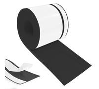 Hengrongshen Plinthe Souple PVC Autoadhésive 90 mm x 20 mm x 18 m, Imperméable Anti-Moisissures Résistante à l'Huile, pour Cuisine Salle de Bain Chambre Garage (Noir)