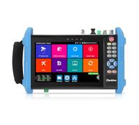 Henkion Outils de Test Testeur de caméra de vidéosurveillance 7" IPS Tactile IPC-9800ADHS Pro Supporte 8K et 4K 8MP HD-TVI CVI AHD SDI Test IP Testeur de câble réseau Support POE SFP VGA WiFi RS485