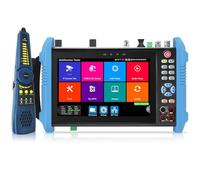 Henkion Outils de Test Testeur de Caméra Et Câble de Vidéosurveillance 7" IPS Tactile IPC-9800MOVTADHS Pro Supporte 8K Et 4K 8MP HD-TVI CVI AHD SDI Test IPC IP OPM VFL TDR Fonction POE HDMI VGA WiFi