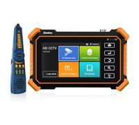 Henkion Testeur de vidéosurveillance IPC-1910C Plus, Moniteur Tactile 4 Pouces, Test Caméras IP 8K 32MP et 4K 8MP TVI CVI AHD CVBS, CCTV Tester Support POE PTZ WiFi RS485 avec Traceur de Câbles