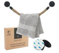 HENNEZ porte-serviettes corde rosée support mural maritime auto-adhésif sans ...