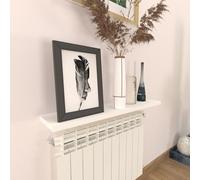 Henor étagère Murale en Bois 90 x 20 x 2.5 cm - Tablette Flottante réglable horizontalement, verticalement et en Inclinaison - Jusqu’à 25 kg - Blanc