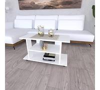 Henor Table à roulettes Bois Mod.Pilar. 90 x 40 x 65.5 cm. avec Rotation 360 Et Frein Blanc