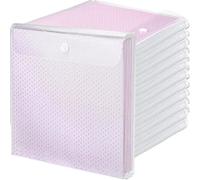 Henoyso Lot de 36 organiseurs de rangement pour papier de scrapbooking - 30,5 x 30,5 cm - Chargement par le haut - En plastique - Pour scrapbooking - En vinyle - Transparent
