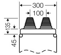 Hensel entrée de câble d=70mm pour distributeur MI Mi FP 82
