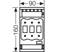 HENSEL HENS interrupteur-sectionneur à fusibles NH RT 00C Gr . 00C 3 pôles