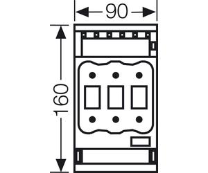 HENSEL HENS interrupteur-sectionneur à fusibles NH RT 00C Gr . 00C 3 pôles