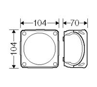 Boîte de dérivation Hensel 1,5-4qmm triphasé WP 0404 G