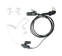 HEOPBIRD Oreillette tube acoustique compatible avec Hytera BD502 PD502 TC | 1 casque de surveillance, micro PTT, moule d'oreille en silicone, clip en métal, fonctionne avec TC-610 PD562 TC-518 TC-700