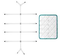 Heozhuyi Attache Drap Housse Réglable, Tendeur Drap Housse élastique avec 12 Pinces, Bretelles Sangle Draps de Housses, Attaches pour Matelas et Draps-Housses