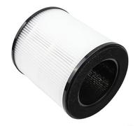 HEPA H13 Filtre à charbon actif pour purificateur d'air MOOKA B-D02L, pré-filtre 3 en 1 pour enlever la poussière, filtre de rechange 14,2 x 13,5 cm noir et blanc