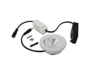hera Hera Set de spots encastrés LED 20203351004 blanc pivotant boîtier métal dimmable Quantité:1