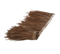 Herbe artificielle en roseau, toiture de chaume synthétique, tapis de paille synthétique pour toiture de cabane Tiki, couverture de toit Palapa, matériau d'ombre, faux rouleaux d'herbe séchée pour