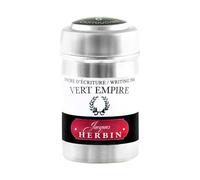 Herbin 20139T - Une boite de 6 cartouches d'encre pour stylo-plumes et stylos roller (produit sans emballage - objectif zéro déchet), Vert empire