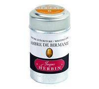 Herbin 20141T - Une boite de 6 cartouches d'encre pour stylo-plumes et stylos roller (produit sans emballage - objectif zéro déchet), Ambre de Birmanie