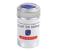 HERBIN Boîte de 6 cartouches d'encre standard Éclat de saphir