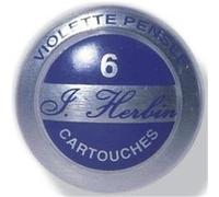 Herbin - Boîte de 6 cartouches d'Encre standard - Violette Pensée G
