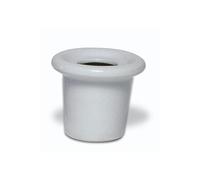 Encrier porcelaine rond - blanc