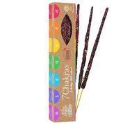 HERBIO Encens Smudge Naturel - Bâtonnets Purifiants 100% Plantes & Résines - Certifié Ecocert - Combustion 60 Min - Paquet 20g - Purification, Résines & Huiles Essentielles (7 Chakras)