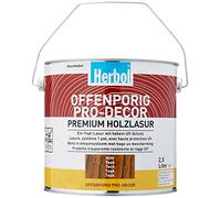 Herbol Offenporig Pro-Décor ZQ Lasure résistante aux UV 2,5 l 8406 teak