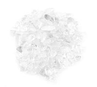 HERCHR 100g Pierres tombées, Pierre de copeaux améthyste, Pierres de Rose, Pierres de Quartz en Cristal pour la Maison déco Pierres vases Plantes succulentes Cactus(Blanc)