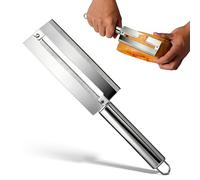 HERCHR Couteau en acier inoxydable éplucheur de fruits, canne à sucre ananas couteau à éplucher couteau à légumes fournitures de cuisine pour la cuisine à domicile(2)
