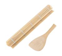 HERCHR Ensemble de pagaye de riz, bricolage de sushi, rouleau à roulettes Rouleau de façonnage de matériau matricule kitsushi tôles d'algues en boule de moule enveloppe pour débutant