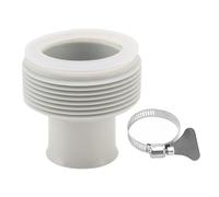 HERCHR Manchette de Tuyau de Piscine filetée 2 pièces, Remplacement de connecteur de Tuyau de Nettoyeur de Piscine en Plastique, Adaptateur fileté sécurisé Anti-Fuite, raccord de Tuyau
