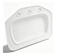 HERCHR Oreiller De Bain Spa Antidérapant avec Ventouses, Mousse Souple en PVC, Appui-tête De Spa Rembourré, Oreiller Confortable pour Repose-épaules Et Cou(Blanc)