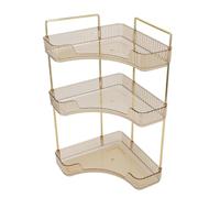 HERCHR Organisateur de comptoir de Salle de Bain d'angle à 3 Niveaux, étagère de Plateau de vanité en Forme d'éventail, Organisateur de comptoir de Salle de Bain d'angle Organisateurs (#2)