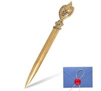 HERCHR Ouvre-Lettres,ouvre Lettre, Couteau D'ouvre-enveloppe Rétro,Ouvre Lettre Rétro,ouvre-Lettre de Bureau ouvre-Lettre en métal plaqué Coupe-enveloppe d'enveloppe pour la Maison(5)