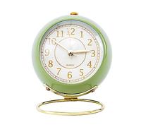 HERCHR Petite Horloge De Table, Réveil De Chevet Classique Silencieux sans Tic-tac Réveil De Table à Piles Horloge De Bureau pour Décor De Chambre à Coucher(Vert)