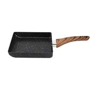 HERCHR Poêle à Omelette Japonaise, Petite Poêle à Frire Poêle à Crêpes à Induction pour Tamagoyaki, 15 x 18 cm