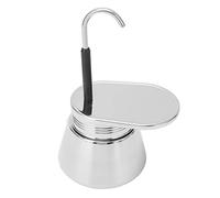 HERCHR Pot Moka à bec unique, cafetière sur cuisinière en acier inoxydable (200 ml)