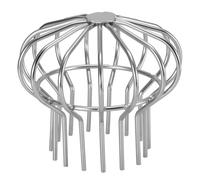 HERCHR Protection De Gouttière,crapaudines pour gouttièreTuyau De Descente Filtre De Protection De Gouttière en Acier Inoxydable Grand Ballon Garde Filtre Crépine Anti-Blocage (Tube 110)