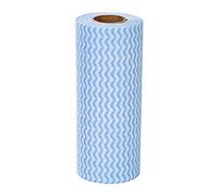 HERCHR Rouleau De Torchons De Cuisine, 2pcs Torchons De Cuisine pour Laver la Vaisselle Chiffon De Nettoyage Réutilisable en Tissu Non Tissé Torchons De Cuisine Lingettes De Nettoyage(Bleu)