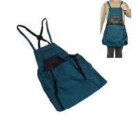 HERCHR Tablier De Jardinage, Tablier De Jardin En Toile, Sac De Cueillette De Fruits, Légumes, Baies, Sac De Cueillette De Jardin, Tablier De Jardin Avec Poches Pour Femmes Et Hommes(Bleu)