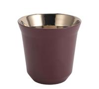 HERCHR Tasses à expresso en acier inoxydable, réutilisables, empilables, finition miroir, gobelets isolés à double paroi, lavables au lave-vaisselle, pour les fêtes, le camping en plein (160 ml)