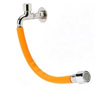 HERCHR Tube d'extension de Robinet d'interface Universelle G1/2, rallonge de Bec d'eau Flexible Rotatif à 360 degrés résistant aux éclaboussures pour Cuisine Salle de Bain (Moyen)