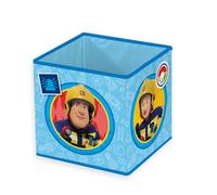 Herding babybest Boîte de Rangement Sam Le Pompier, env. 30 x 30 x 30 cm, à poser sur une étagère ou à même le sol, 100% polypropylène, intérieur 100% papier, Blau