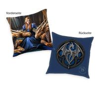 HERDING Coussin Anne Stokes 40x40 cm Bleu