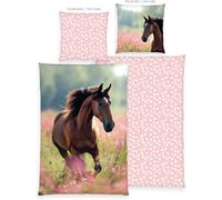 Herding Des Chevaux Housse De Couette Young Collection 135x200 Cm 100% Coton