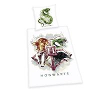 Herding Parure de Lit Haribo Harry Potter, Taie d'Oreiller 80 x 80 cm, Housse de Couette 135 x 200 cm, Avec Fermeture Éclair, Coton/Renforcé, Blanc