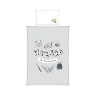 Herding Parure de Lit Harry Potter, Taie d'Oreiller 40 x 60 cm avec motif réversible, Housse de Couette 100 x 135 cm, avec Fermeture éclair, 100% Coton/Renforcé
