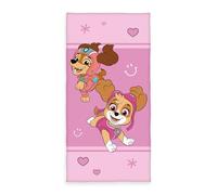 Herding Paw Patrol Serviette de Bain, env. 70 x 140 cm, 100% Coton/Velours, Rose