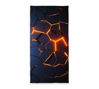 Herding Serviette de Bain en velours Effet 3D Lava, 75x150 cm, 100% coton, Velours
