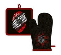 Herding Set Gant de Cuisine et Manique NFL, Design Football, Housse : 100% Coton / Garnissage : 100% Polyester